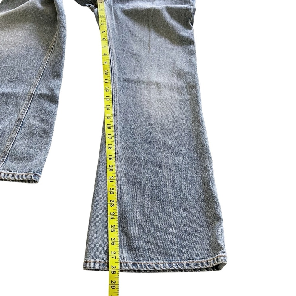 The GREAT. Faded Blue The Kick Bell Jeans Flare Denim Jeans (28x28) - Picture 11 of 15